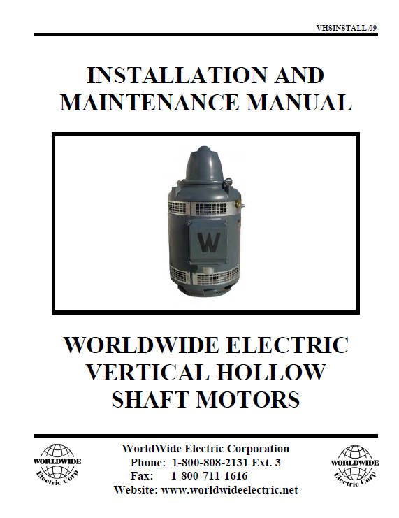 Installation and Maintenance Manual - VHS
